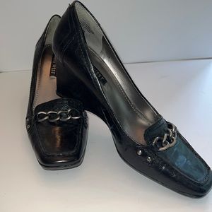 Nine West 3” leather wedge